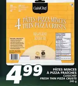 IGA CUISICHEF FRESH THIN PIZZA CRUSTS offer