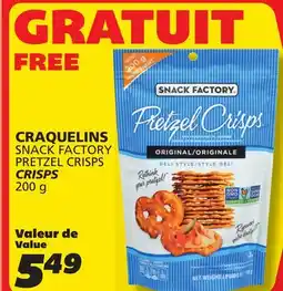 IGA SNACK FACTORY PRETZEL CRISPS offer