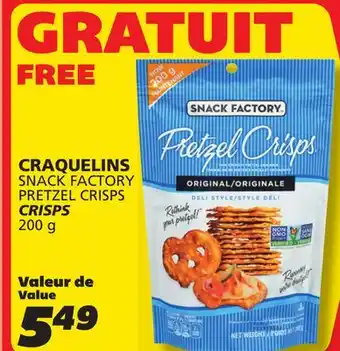 IGA SNACK FACTORY PRETZEL CRISPS offer