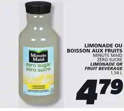 IGA MINUTE MAID LIMONADE OR FRUIT BEVERAGE offer