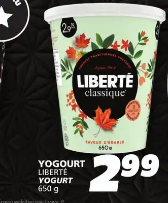 IGA LIBERTÉ YOGURT offer