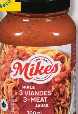 IGA MIKES PASTA SAUCE offer