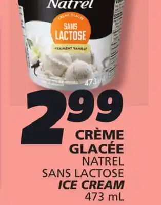 IGA NATREL ICE CREAM offer