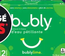 IGA BUBLY SPARKLING WATER-BASED DRINK OR CARBONATED NATURAL SPRING WATER offer