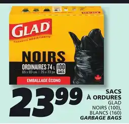 IGA GLAD GARBAGE BAGS offer