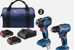 Canadian Tire Bosch 18V Compact Brushless Impact Driver and Drill Combo Kit offer