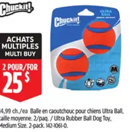 Canadian Tire Chuckit! Ultra Rubber Ball Dog Toy, Medium Size offer