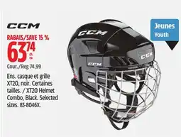 Canadian Tire CCM XT20 Helmet Combo, Black offer