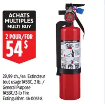 Canadian Tire General Purpose 1A5BC/2-lb Fire Extinguisher offer