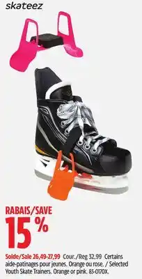 Canadian Tire Skateez Selected Youth Skate Trainers offer