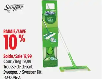 Canadian Tire Swiffer Sweeper Kit offer