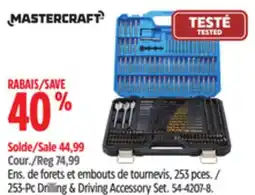 Canadian Tire Mastercraft 235-Pc Drilling & Driving Accessory Set offer