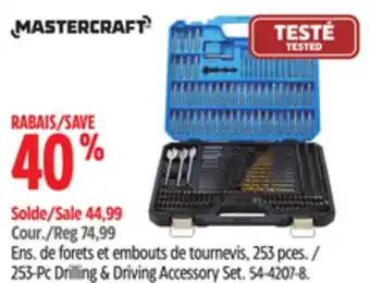 Canadian Tire Mastercraft 235-Pc Drilling & Driving Accessory Set offer