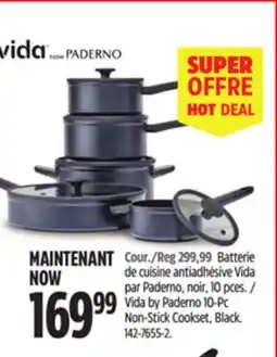 Canadian Tire Vida by Paderno 10-Pc Non-Stick Cookset, Black offer