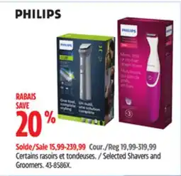 Canadian Tire Philips Selected Shavers and Groomers offer