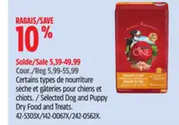 Canadian Tire Paws Up Selected Dog and Puppy Dry Food and Treats offer