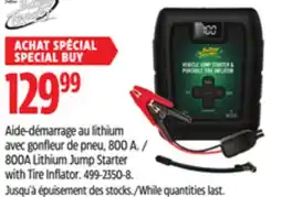 Canadian Tire 800A Lithium Jump Starter with Tire Inflator offer