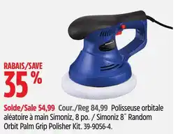 Canadian Tire Simoniz 8 Random Orbit Palm Grip Polisher Kit offer