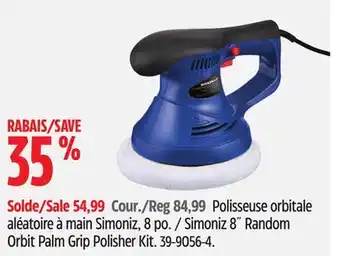 Canadian Tire Simoniz 8 Random Orbit Palm Grip Polisher Kit offer