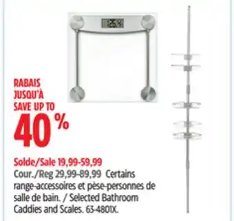 Canadian Tire Selected type A Bathroom Caddies and Scales offer