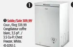 Canadian Tire Master Chef 3.5 Cu-Ft Chest Freezer, White offer