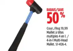 Canadian Tire 4-in-1 Multi-Head Mallet offer