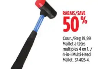 Canadian Tire 4-in-1 Multi-Head Mallet offer