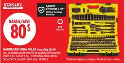 Canadian Tire STANLEY Professional Black Chrome Socket Set offer