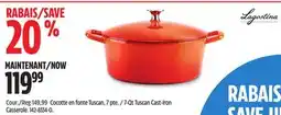 Canadian Tire Lagostina 7-Qt Tuscan Cast-Iron Casserole offer