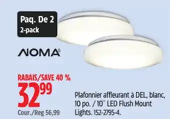 Canadian Tire NOMA 10˝ LED Flush Mount Lights offer