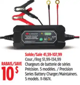 Canadian Tire Precision Series Battery Charger/Maintainers offer