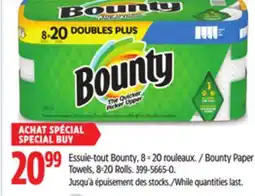 Canadian Tire Bounty Paper Towels, 8=20 Rolls offer