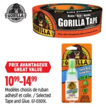 Canadian Tire Gorilla Selected Tape and Glue offer