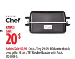 Canadian Tire Master Chef 16˝Double Roaster with Rack offer