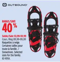 Canadian Tire Outbound Snowshoes offer