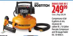 Canadian Tire Bostitch 6-Gallon Pancake Compressor and 18-Gauge Nailer Kit offer