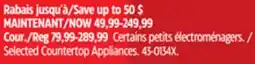 Canadian Tire T-fal Selected Countertop Appliances offer