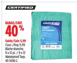 Canadian Tire Certified 9 x 12´ Waterproof Tarp offer