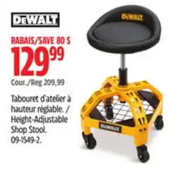 Canadian Tire Height-Adjustable Shop Stool offer