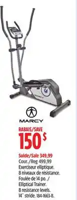 Canadian Tire Marcy Elliptical Trainer offer