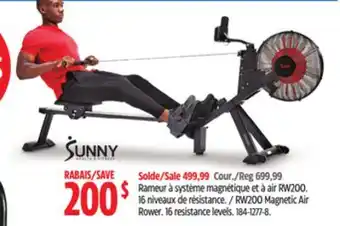 Canadian Tire Sunny RW200 Magnetic Air Rower offer