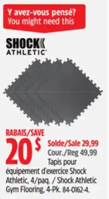 Canadian Tire Shock Athletic Gym Flooring, 4-Pk offer