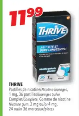 Familiprix THRIVE Nicotine lozenges, 1 mg, 36 pastilles or Complete offer