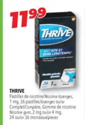 Familiprix THRIVE Nicotine lozenges, 1 mg, 36 pastilles or Complete offer