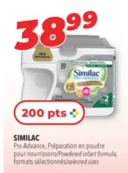 Familiprix SIMILAC Pro-Advance, Powdered infant formula, selected sizes offer