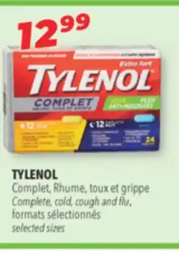 Familiprix TYLENOL, cold, cough and flu, selected sizes offer