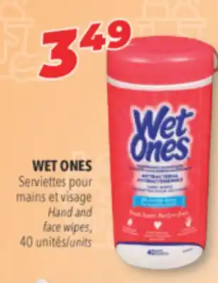 Familiprix WET ONES Hand and face wipes, 40 units offer