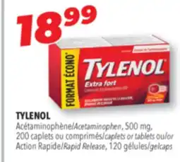 Familiprix TYLENOL Acetaminophen, 500 mg, 200 caplets or tablet or Rapid Release, 120 gelcaps offer