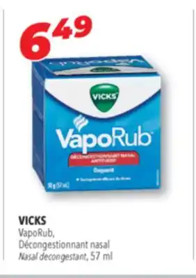 Familiprix VICKS VapoRub, Nasal decongestant offer