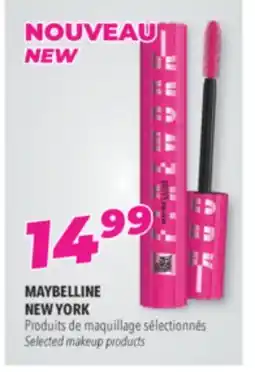 Familiprix MAYBELLINE NEW YORK, maquillage Selected makeup products offer